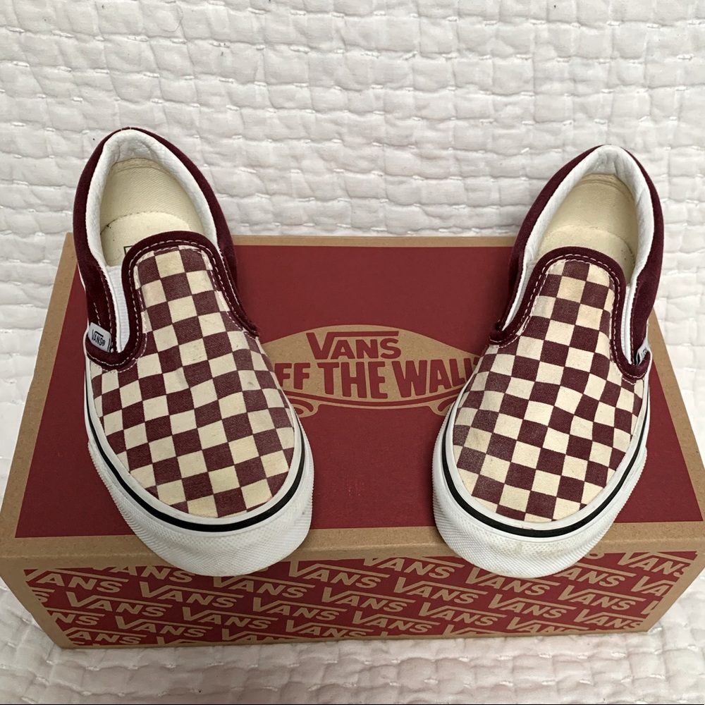 Vans Kid’s classic checkerboard slip-ons